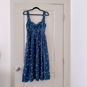 American Eagle Outfitters Blue Floral Dress